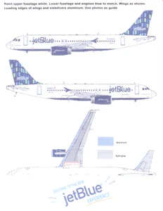 1/144 Scale Decal JetBlue A-320 2019