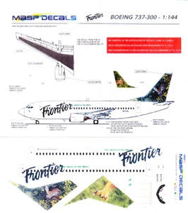 1/144 Scale Decal Frontier 737-300 Deer