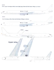 1/144 Scale Decal Kalitta DC8-61 1991