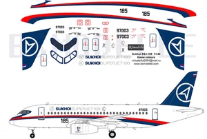 1/144 Scale Decal Sukhoi Home Colors