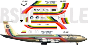 1/144 Scale Decal Ecuatoriana 707