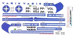 1/144 Scale Decal Varig 767-300ER