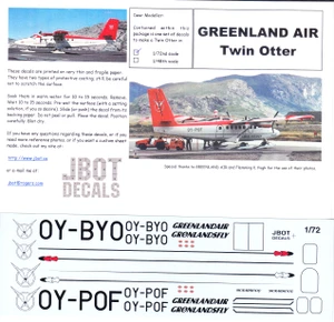 1/72 Scale Decal Greenlandair DHC-6 Twin Otter