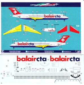 1/144 Scale Decal Air Baltic MD-87