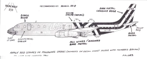 1/144 Scale Decal ONA DC-8 Bicentenial