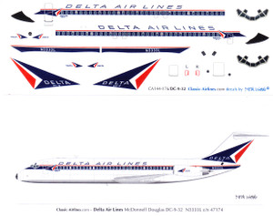 1/144 Scale Decal Delta DC9-30 Delivery