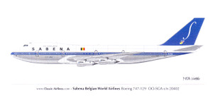 1/144 Scale Decal Sabena 747
