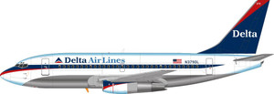 1/144 Scale Decal Delta 737-200 Second Livery
