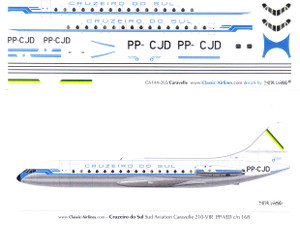 1/144 Scale Decal Cruzeiro Caravelle Delivery