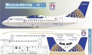 1/144 Scale Decal Continental Express ATR-42