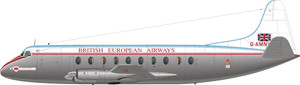 1/144 Scale Decal BEA Viscount 700 Delivery