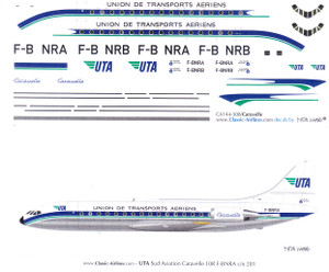 1/144 Scale Decal UTA Caravelle