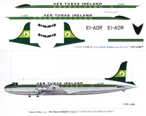 1/144 Scale Decal Aer Turas DC-4