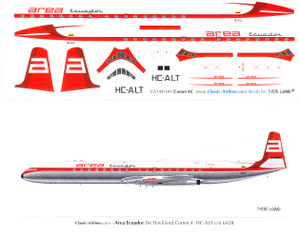 1/144 Scale Decal AREA Ecuador Comet 4C