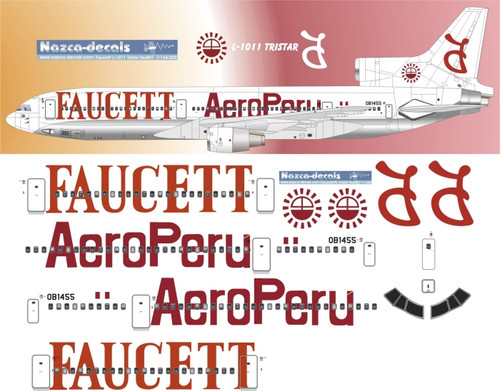 1/144 Scale Decal Faucett / AeroPeru L-1011