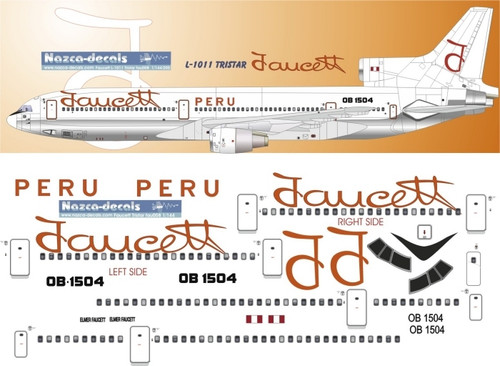 1/200 Scale Decal Faucett L-1011 V2