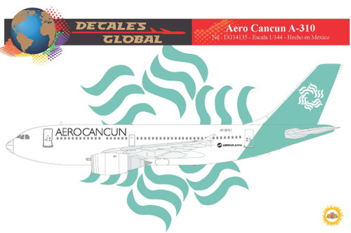 1/144 Scale Decal AeroCancun A-310