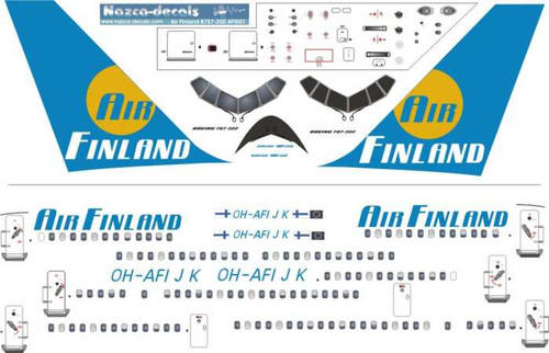 1/144 Scale Decal Air Finland 757-200