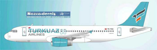 1/144 Scale Decal Air Turkuaz A-320