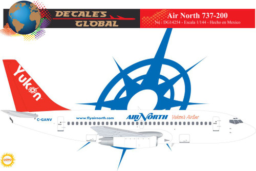 1/144 Scale Decal Air North 737-200