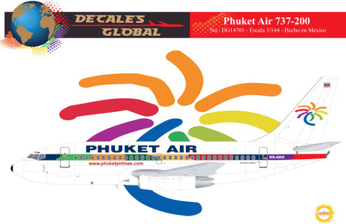 1/144 Scale Decal Phuket 737-200