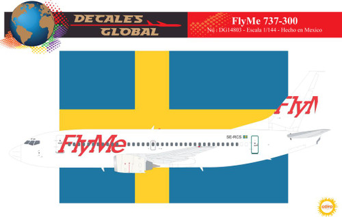 1/144 Scale Decal FlyMe 737-300