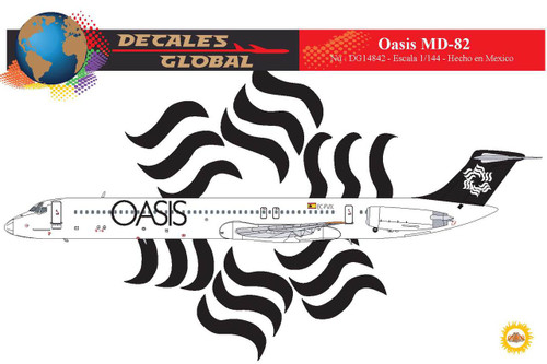 1/144 Scale Decal Oasis MD-82