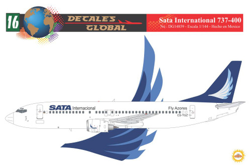 1/144 Scale Decal SATA International 737-400