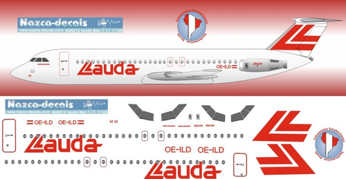 1/144 Scale Decal Lauda BAC-111