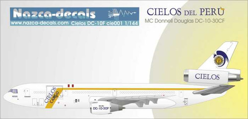1/200 Scale Decal Federal Express DC10-10 / 30F