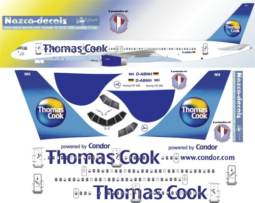 1/144 Scale Decal Condor / Thomas Cook  B757-200