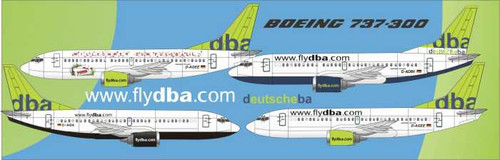 1/144 Scale Decal DBA 737-300 / 500