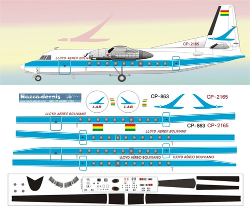 1/72 Scale Decal LAB F-27