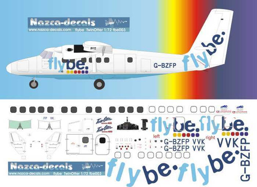 1/72 Scale Decal Flybe DHC-6 Twinotter