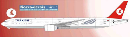 1/144  Scale Decal Turkish Airlines 777-300