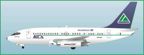 1/144 Scale Decal Nica 737-200
