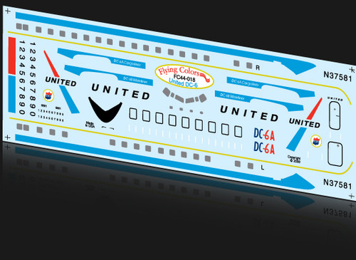 1/144 Scale Decal United DC-6