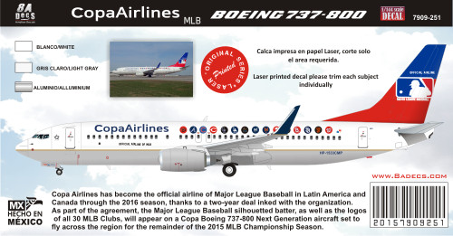 1/144 Scale Decal COPA MLB 737-800