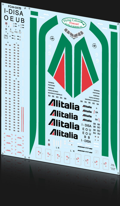 1/144 Scale Decal Alitalia 777