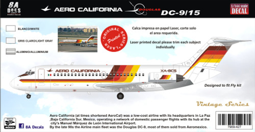 1/144 Scale Decal Aero California DC9-15