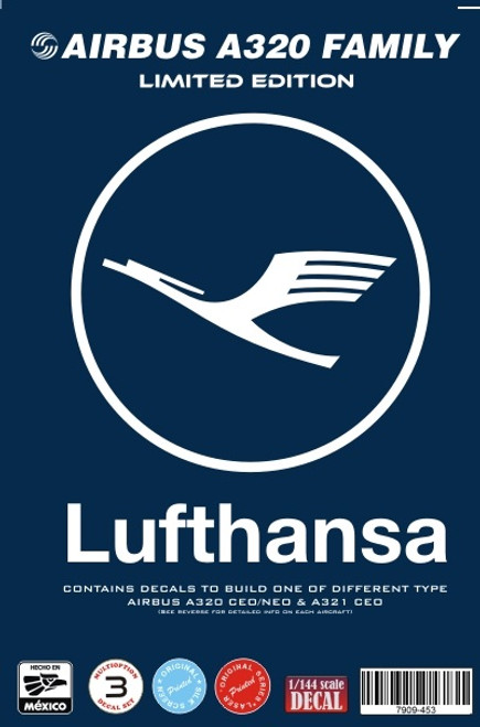 1/144 Scale Decal Lufthansa A-320 Family LIMITED EDITION