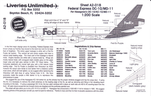 FedEx DC−10F 水彩画限定品　113／５００ Amazon.co.jp: FedEx DC−10F 水彩画限定品 113／500