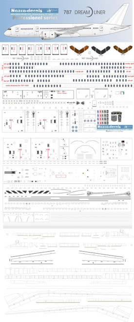 1/144 Scale Decal Detail Sheet 787