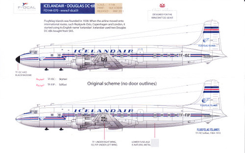 Decals By Aircraft - MCDONNELL-DOUGLAS - DC-6 - Page 1 - JoyDecals.com