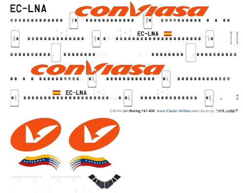 1/500 Scale Decal Conviasa 747-400