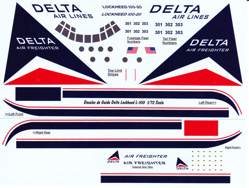 1/72 Scale Decal Delta L-100 (C-130)