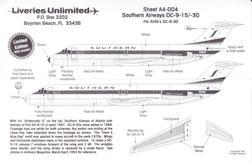 Decals By Aircraft - MCDONNELL-DOUGLAS - DC-9 - Page 13