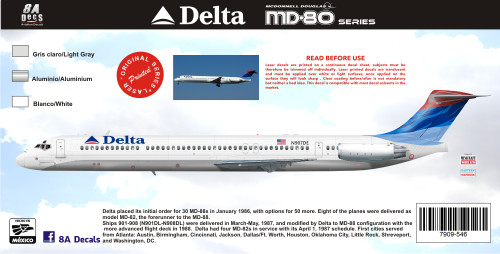 1/144 Scale Decal Delta MD-80 Series Wavy Gravy