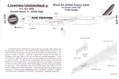 Decals By Aircraft - AIRBUS - A-340 - Page 1 