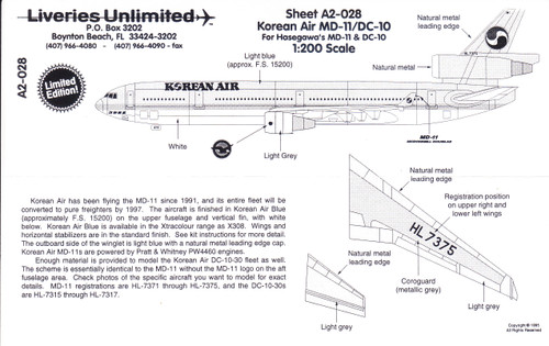 Decals By Aircraft - MCDONNELL-DOUGLAS - MD-11 - Page 1